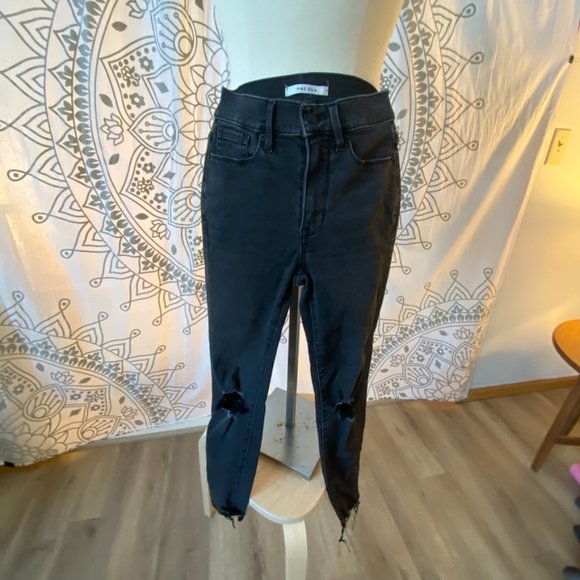PacSun Black Ripped High Rise Jeggings Size 23 - Picture 5 of 9